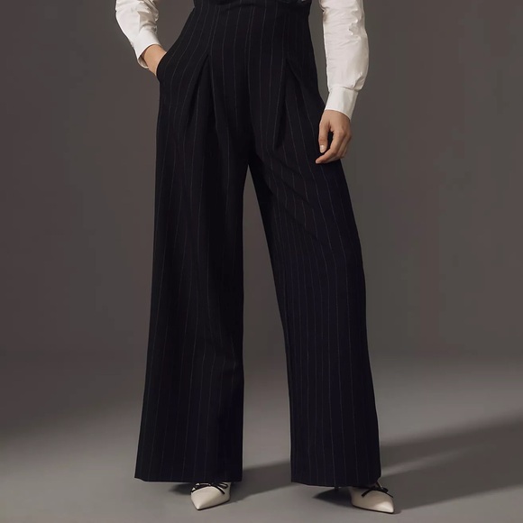 Anthropologie Maeve Corseted Shirting Twofer Jumpsuit - Picture 6 of 14